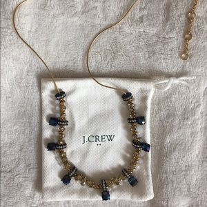 J. Crew Black and Gold Statement Necklace NWT